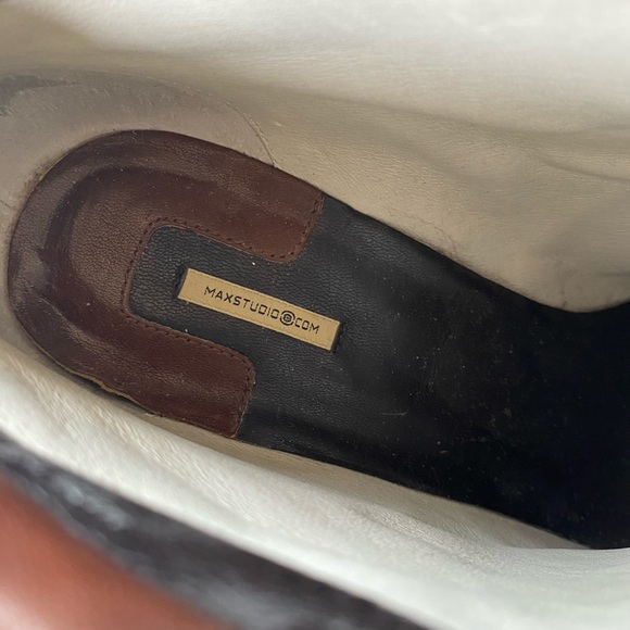 Brown genuine leather ankle platform boots. MAX STUDIO UMBERTO/ COGNAC - Picture 14 of 16